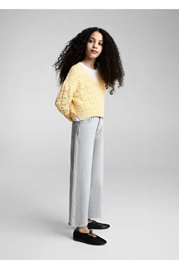 MANGO Kids Embroidered Knitwear Cardigan