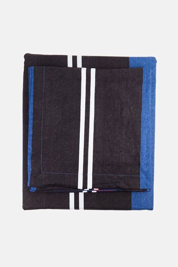 Nautica 3 Pieces Double Striped Bedsheet Set, Multicolor