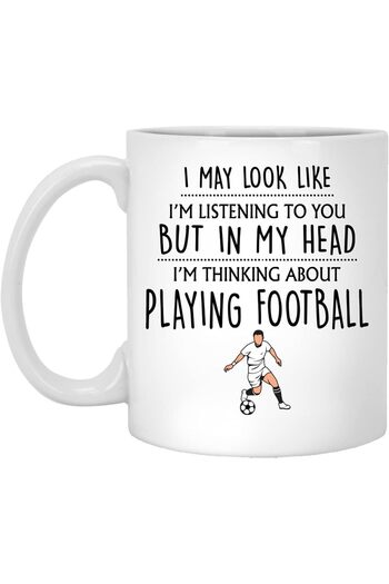 Be Care Football Gift, Football Mug, Funny Gifts for Men, Friends, and Dad, Ceramic 11oz White Mug
