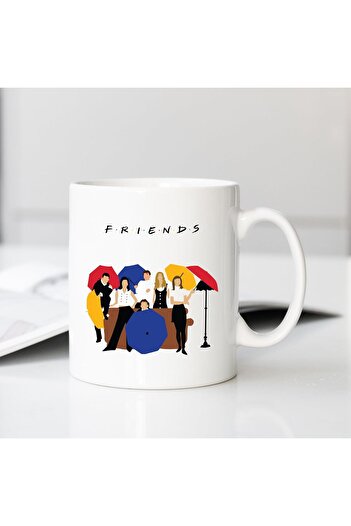 Spoil Your Wall Coffee Mugs - Friends TV Show Design, by Spoil Your Wall, Ceramic, White
