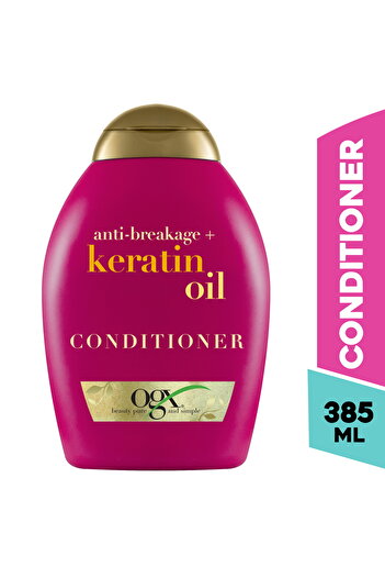 OGX Conditioner Anti Breakage + Keratin Oil 385 ml , Healthier & Breakage-Resistant Hair