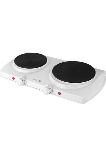 ECG Electric hob EV 2512, 2 rings 185 mm and 155 mm, input power 1500 W + 1000 W, white