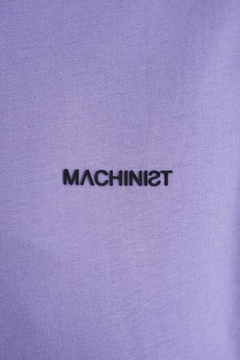 Machinist Ανδρικό μπλουζάκι Basic Relaxed Thin Cotton Lilac