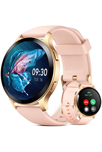 Smart Vibe Smartwatch Super AMOLED WiX™ GRANDE 1.43” Infinity Vision, Bluetooth Call, Voice Assistant, Gold