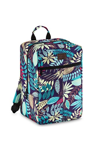 zagatto Rucsac calatorie, Multicolor, Bagaj de mana cabina avion, 40x20x25 cm, Wizz Air/ Ryanair, 10kg