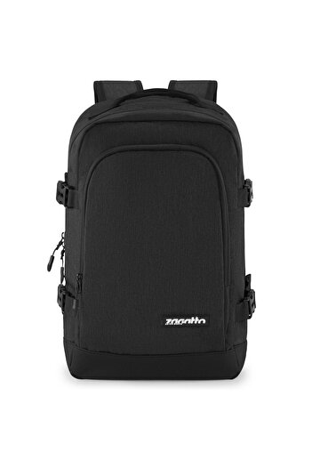 zagatto Rucsac calatorie, Negru, Bagaj de mana cabina avion, 40x20x25 cm, Wizz Air/ Ryanair, 10kg, ZG915