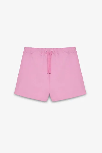 GRIMELANGE Nua Women's Flexible Fabric Drawcord Comfort Fit Pink Shorts
