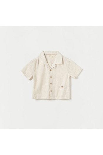 giggles Checked Shirt with Short Sleeves