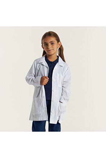 Juniors Solid Long Sleeves Coat With Pockets And Button Closure