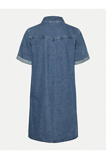 Vero Moda Rochie din denim pentru femei 10309665 albastră