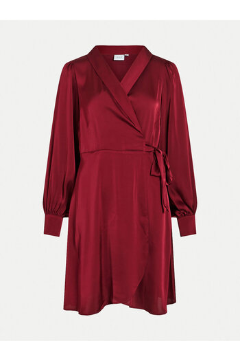 VILA vila Women's Cocktail Dress 14084510 Burgundy