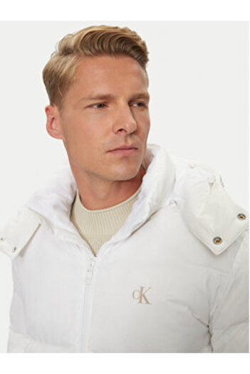 Calvin Klein Jeans Ανδρικό Μπουφάν με Πούπουλα J30J325946 Λευκό