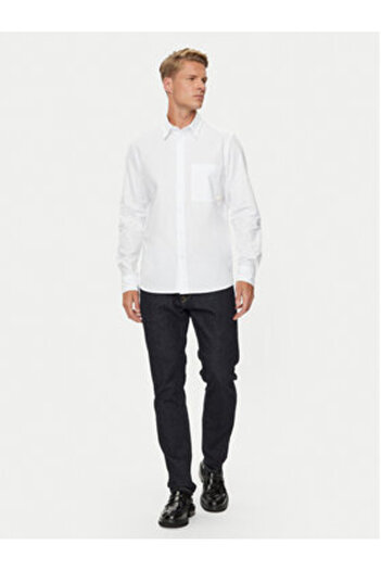 Calvin Klein Jeans Ανδρικό Πουκάμισο J30J326182 Λευκό