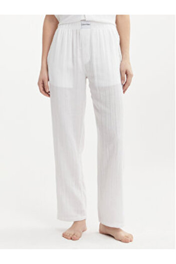 Calvin Klein underwear Women's Fabric Trousers 000QS7140E White