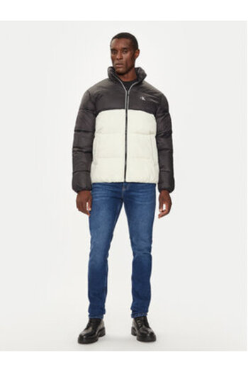 Calvin Klein Jeans Ανδρικό Χειμερινό Μπουφάν J30J325584 Εκρού