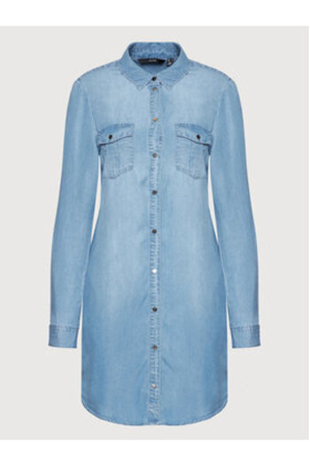 Vero Moda vero moda Rochie din denim pentru femei 10184172 Albastră
