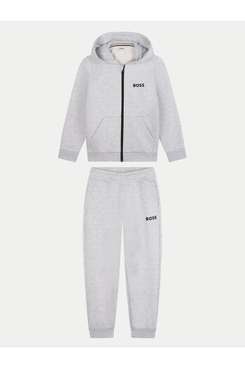BOSS Boy Tracksuit J51136 Gray