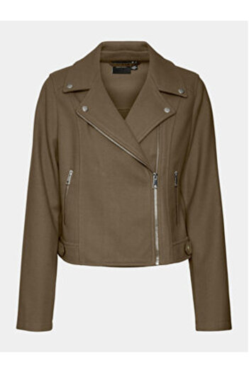 Veromoda Curve vero moda curve Women's Faux Leather Jacket 10299830 Brown