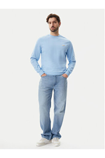Calvin Klein Jeans Ανδρικό Φούτερ J30J327530 Ανοιχτό Μπλε