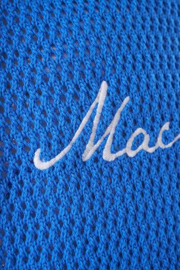 Machinist Mchnst Knit Badget Detailed Tee Saks Blue