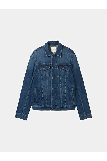 Tom Tailor Men's Denim Jacket 1040165 Navy Blue