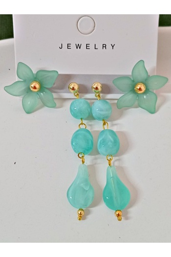 mos&more 4 Pieces Flower Lightweight Earrings for Women