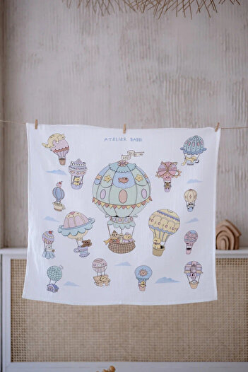 Atelier Babbi Muslin Baby Blanket - Cappadocia 100X100 cm