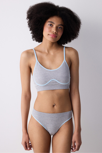 Penti Light Gray Brazilian Seamless Panties - Sanrio Collection