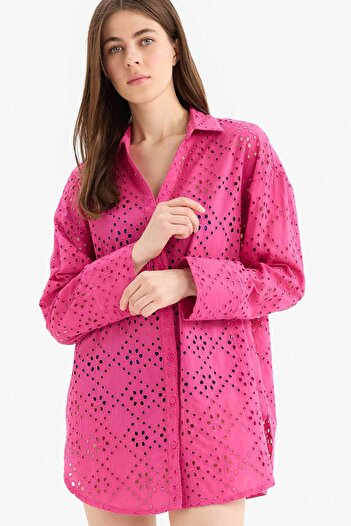 DeFacto Regular Fit Baumwolle Brode Strand Shirt-fallen In Love C0506ax25sm