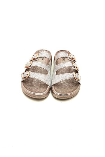 PARMİ 20061 Pi̇enn Three Buckle Anatomic Comfortable Light Women's Slippers