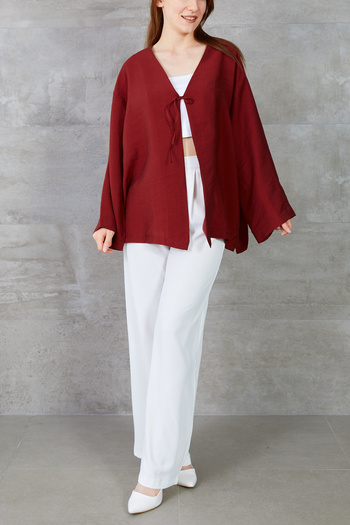 DPARİS Tie Front Kimono