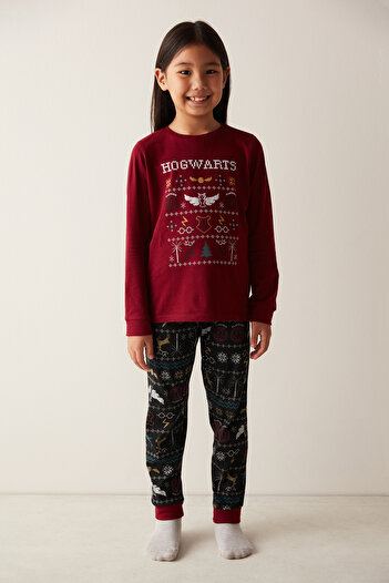 Penti Unisex Çocuk Hogwarts Fam Uzun Kollu Pijama Takımı - Harry Potter Koleksiyonu