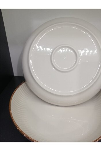 MORMAVİ Mormavi Porselen Nergis 2 Adet 24 Cm Salata Sunum Çukur Tabak (NOKTA KUSURLU)