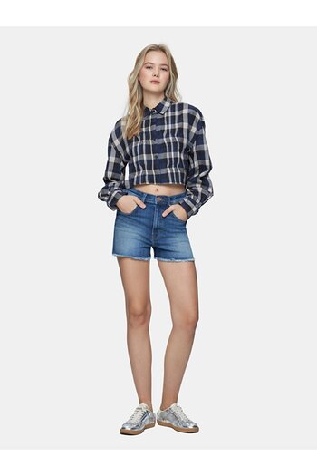 Ltb Pantaloni scurți din denim cu talie înaltă Carola
