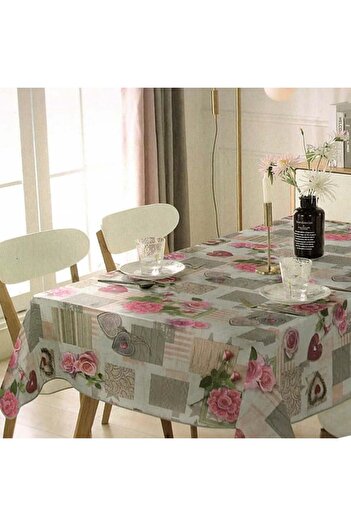 PUFO Oilcloth tablecloth Pufo Romantic Roses, 120 x 140 cm