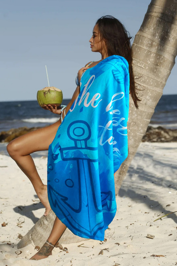 DOFİ Adult Unisex 70X140Cm Summer Patterned Beach Towel - Bath Towel - Sea Towel