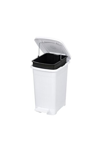 Omnipazar Elf-İ343 Slim Pedal Plastic Trash Can with Inner Bucket 15 Lt
