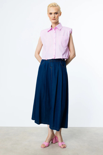Ekol Denim Skirt Indigo