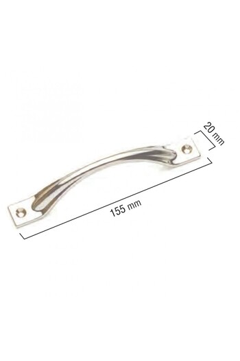 KOÇSAN Belt Chrome 140 mm Handle Luxury Country Kitchen Furniture Cabinet Drawer Handle
