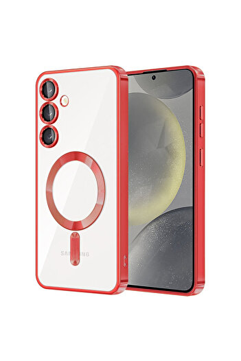 Techsuit Case for Samsung Galaxy S24 Plus - Techsuit Luxury Crystal MagSafe - Red