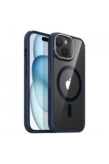 ESR Carcasă pentru iPhone 15 - ESR Classic Hybrid HaloLock cu suport - Albastru închis transparent