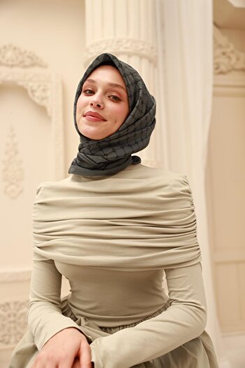 Silk Home Шарф Olinda 48004 -6485 90 x 90 Зелений - Сірий - Темно-синій 81