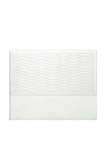 soufa dibaj H191 | Velvet headboard - White - 180x200 cm