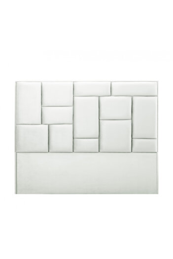 soufa dibaj H111 | Velvet headboard - White