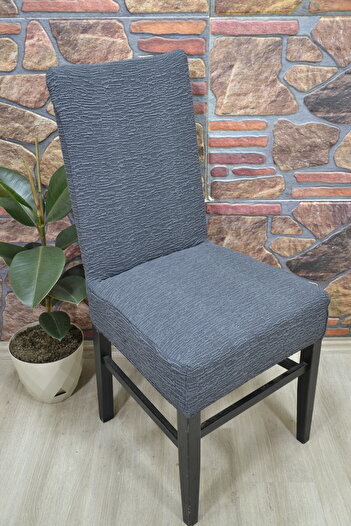 kılıfteks Straight Chair Cover, Jacquard Fabric