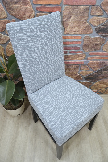 kılıfteks Straight Chair Cover, Jacquard Fabric