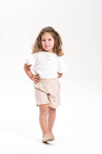 Fidekids Girl's Summer Woven Shorts Set