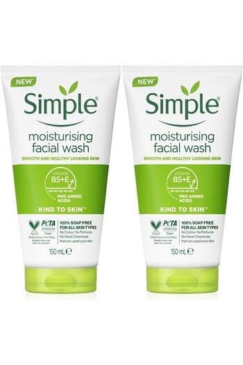 Simple Moisturising Facial Wash (150ml, Pack Of 2)