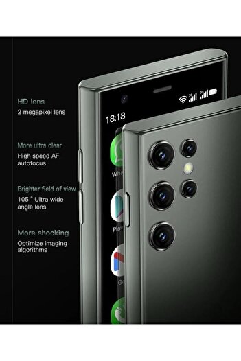 SOYES S23 Pro Mini Smartphone Black – Android Quad Core, Pocket Mobile for Kids, Students, Adults