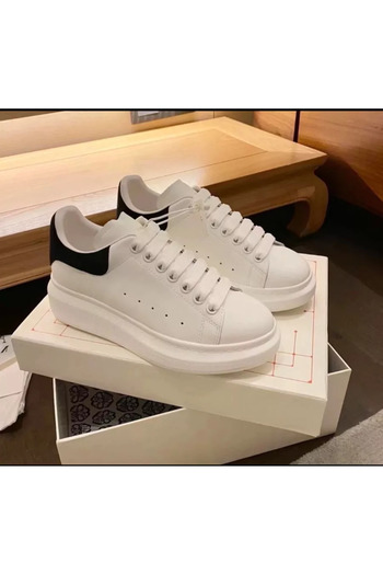 dehaine Adidasi Pentru Femei, Casual, Vip, Alb Cu Calcai Negru, 222